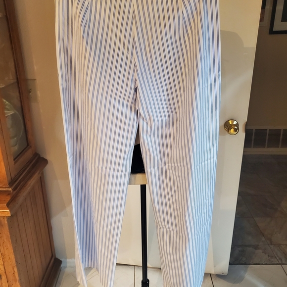 Princess Polly Sky Blue Striped Wide Leg Pants - Picture 6 of 10